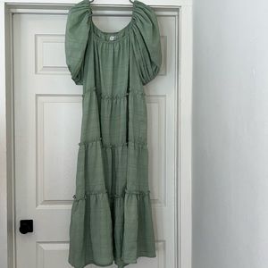 Shop Zoco Daymaker Dress // Light Green, Moss
